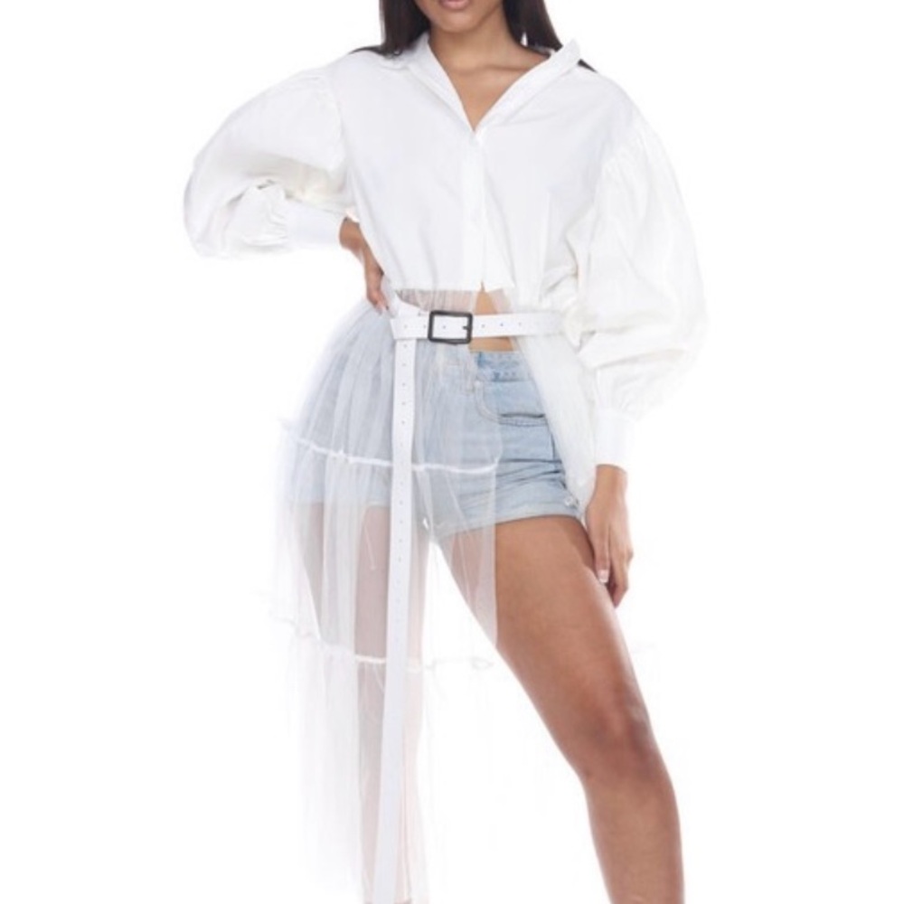 White Tiered Tunic